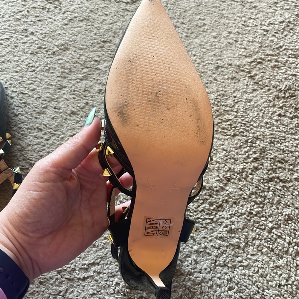 Nicole Miller Rockstud stiletto heels size 8 - Picture 4 of 7